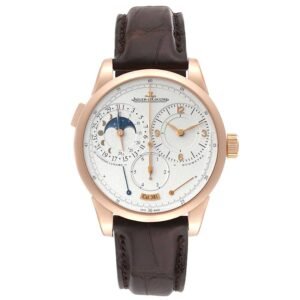 Jaeger-LeCoultre Duometre Quantieme Lunaire (Reference Q6042521). A rose gold manual wind wristwatch with date, moonphase and power reserve.