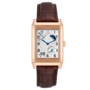 Jaeger-LeCoultre Reverso Septantieme Limited Edition (Reference Q3002420). A rose gold manual wristwatch with date, moonphase, and power reserve.