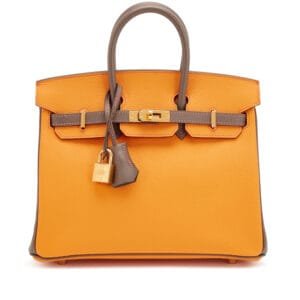 Jaune D'Or and Etain Bi-Color Epsom HSS Birkin 25 Gold Hardware, 2017