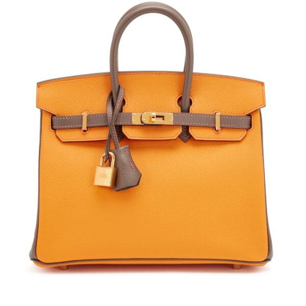 Jaune D'Or and Etain Bi-Color Epsom HSS Birkin 25 Gold Hardware, 2017