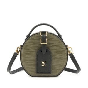 Kaki Epi Mini Boite Chapeau Gold Hardware, 2021-2022