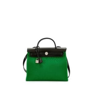Khaki Vache Hunter and Bamboo Toile Herbag Zip 31 Palladium Hardware, 2018