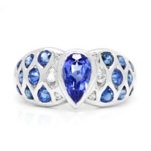 Le Vian Tanzanite Ring with Diamonds & Sapphires 18K 2.00ctw