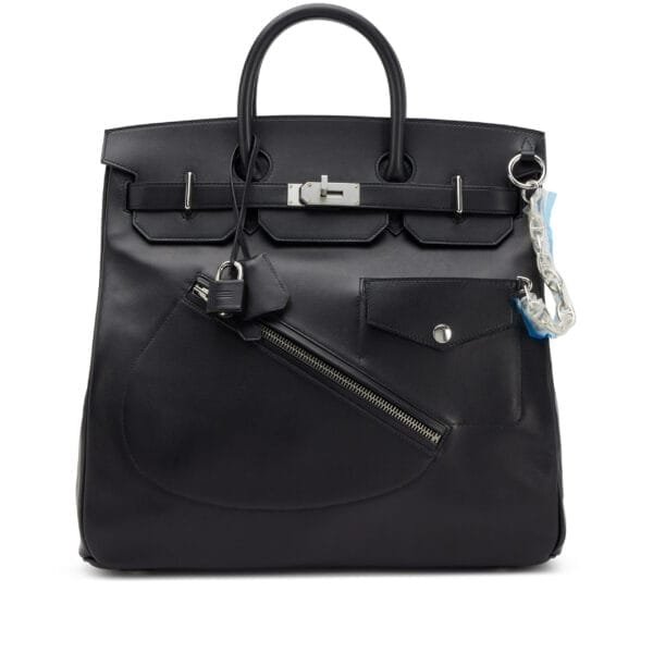 Limited Edition Black Volupto Rock HAC Birkin 40 Palladium Hardware, 2024