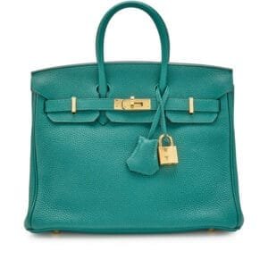 Malachite Togo Birkin 25 Gold Hardware, 2019