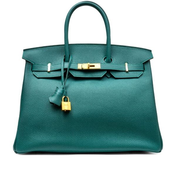 Malachite Togo Birkin 35 Gold Hardware, 2017