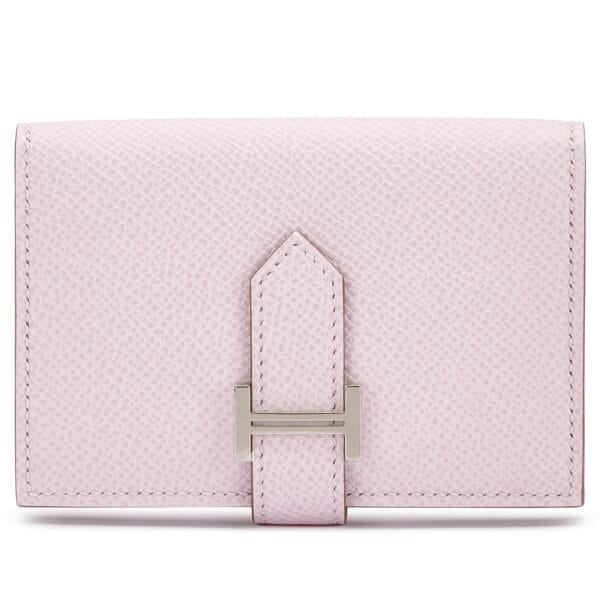 Mauve Pale Epsom Bearn Card Holder Palladium Hardware, 2022