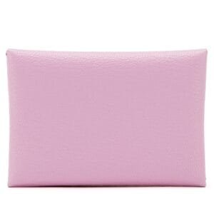 Mauve Sylvester Chevre Mysore Calvi Duo Card Holder Palladium Hardware, 2022