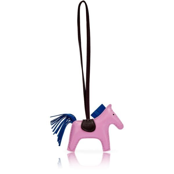 Mauve Sylvestre, Bleu France and Rouge Sellier Milo Lambskin GriGri Rodeo Charm PM, 2021