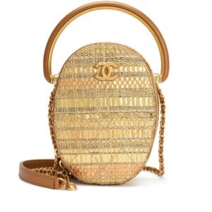 Metallic Gold Tweed and Sequin Paris-Egypt Camera Case Brushed Gold Hardware, 2019