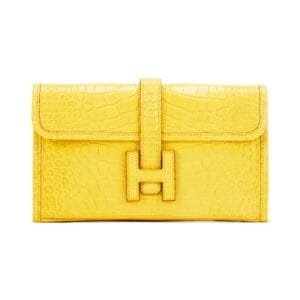 Mimosa Matte Alligator Jige Duo Wallet Palladium Hardware, 2014