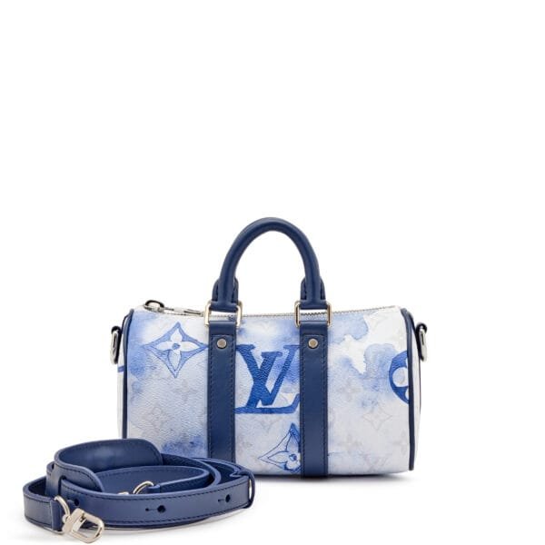 Monogram Watercolor Keepall XS Water Silver Hardware, 2021