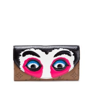 Multicolor Epi and Reverse Monogram Coated Canvas Kabuki Mask Sarah Wallet Silver Hardware, 2018