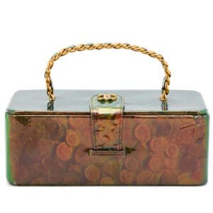 Multicolor Holographic Vinyl Coin Vanity Bag Gold Hardware, 1994-1996