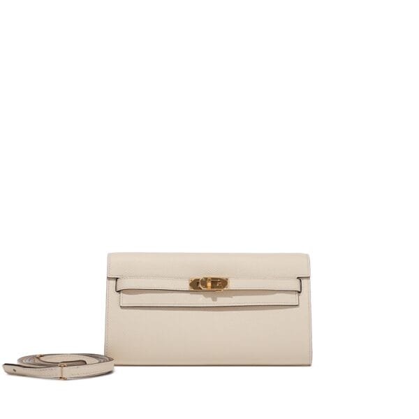 Nata Epsom Kelly-To-Go Wallet Gold Hardware, 2023