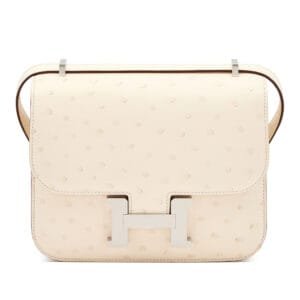 Nata Ostrich Mini Constance 18 Palladium Hardware, 2023