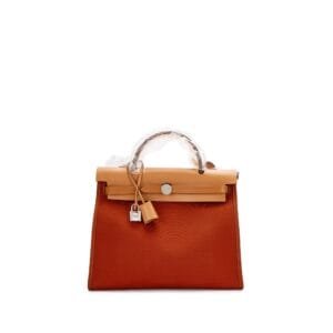 Natural Vache Hunter and Cuivre Toile Herbag 31 Palladium Hardware, 2017