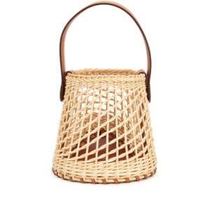Naturel and Fauve Butler Wicker Sabot Picnic Bag Palladium Hardware, 2023