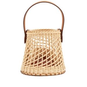 Naturel and Fauve Butler Wicker Sabot Picnic Bag Palladium Hardware, 2024