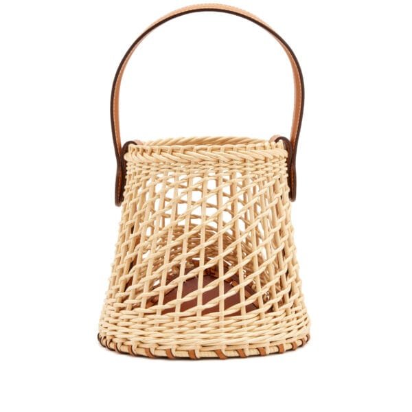 Naturel and Fauve Butler Wicker Sabot Picnic Bag Palladium Hardware, 2024
