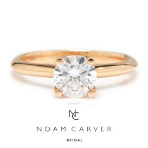 Noam Carver Solitaire Engagement Ring Semi-Mount Rose Gold