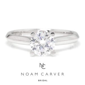 Noam Carver Solitaire Engagement Ring Semi-Mount White Gold