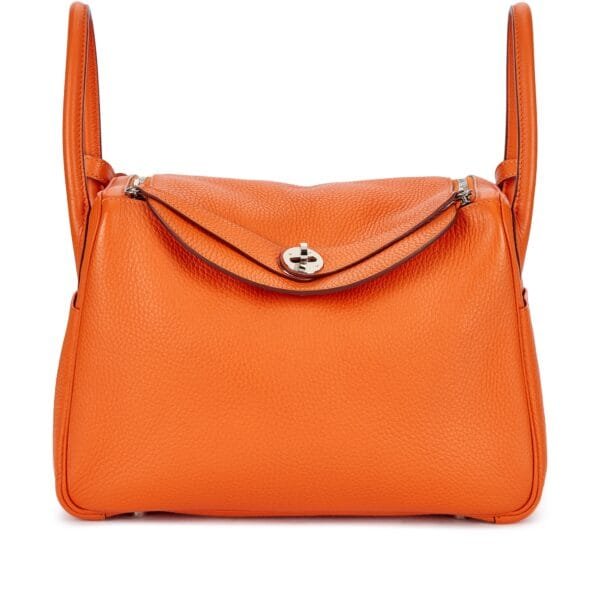 Orange H Clemence Lindy 30 Palladium Hardware, 2013
