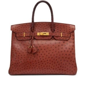 Ostrich Sunset Birkin 35 Gold Hardware, 1999