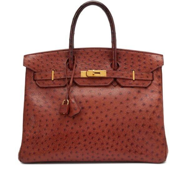 Ostrich Sunset Birkin 35 Gold Hardware, 1999