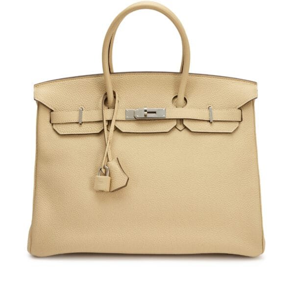 Parchemin Togo Birkin 35 Palladium Hardware, 2009