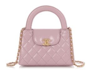 Part-Quilted Lambskin Nano Kelly Aged Gold Hardware, 2024