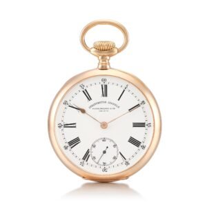 Patek Philippe. A pink gold openface watch, retailed by Chronometre Gondolo. 1901