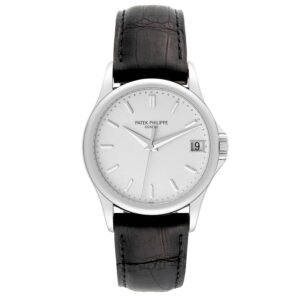 Patek Philippe Calatrava (Reference 5127G-001). A white gold automatic wristwatch with date. 2012