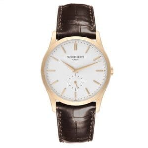 Patek Philippe Calatrava (Reference 5196J). A yellow gold manual wind wristwatch.