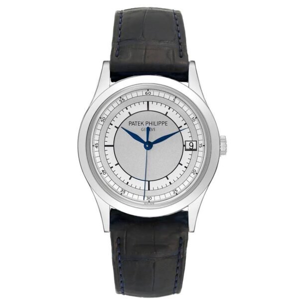 Patek Philippe Calatrava (Reference 5296G-001). A white gold automatic wristwatch with date. 2018