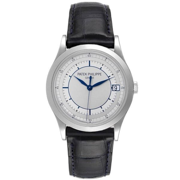 Patek Philippe Calatrava (Reference 5296G-001). A white gold automatic wristwatch with date.