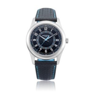 Patek Philippe Calatrava (Reference 6007G-011). A white gold automatic wristwatch with date. 2023