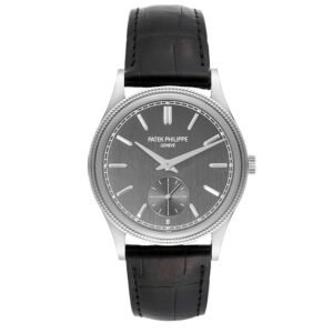Patek Philippe Calatrava (Reference 6119G-001). A white gold manual wristwatch.