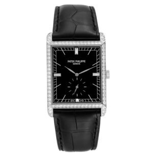 Patek Philippe Gondolo (Reference 5112G). A white gold diamond-set manual wind wristwatch.