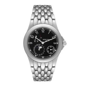 Patek Philippe Neptune (Reference 5085A/1A-001). A stainless steel automatic wristwatch with date, moonphase and power reserve. 2005