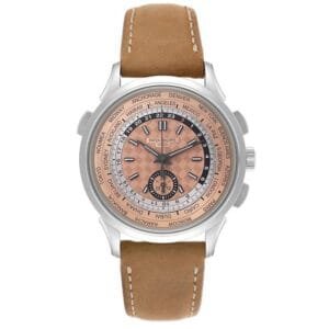 Patek Philippe World Time Complications (Reference 5935A-001). A stainless steel automatic wristwatch.