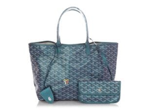 Pearly Blue Goyardine Canvas and Chevroches Calfskin Saint Louis PM Tote, 2024