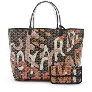 Pink Lettres Camouflage Goyardine Coated Canvas Saint Louis GM Tote, 2023