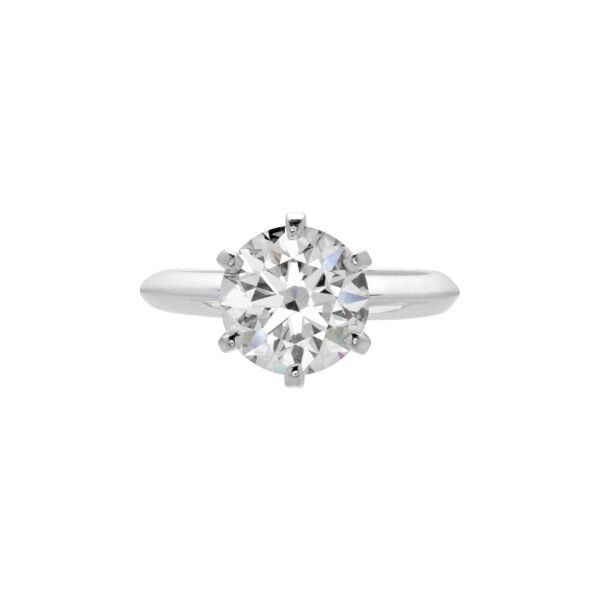 Platinum and 2.00ct Round Brilliant Cut Diamond Solitaire Engagement Ring