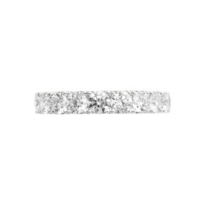 Platinum and 3.55ctw Round Brilliant Cut Diamond Eternity Band Ring