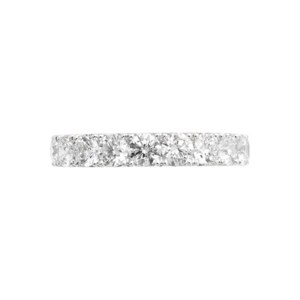 Platinum and 3.55ctw Round Brilliant Cut Diamond Eternity Band Ring