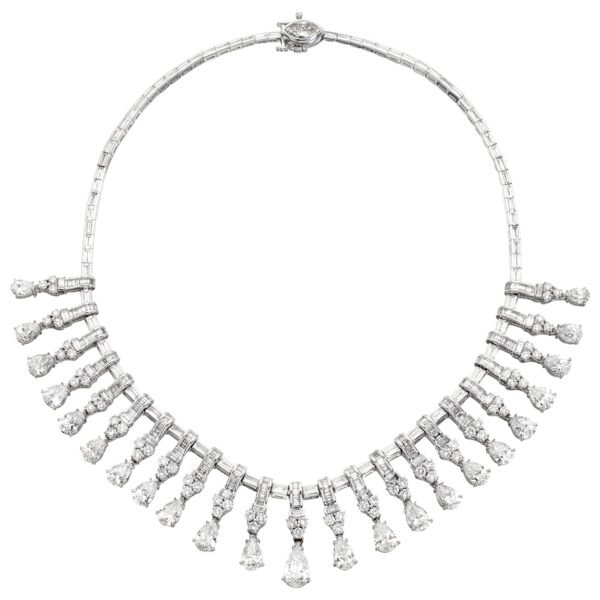 Platinum and 39.00ctw Diamond Collar Necklace