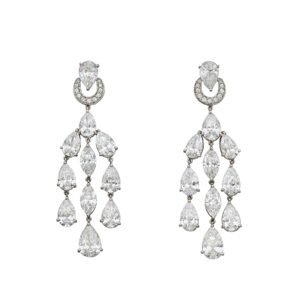 Platinum and Diamond Chandelier Earrings