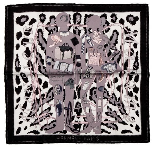 Purple, Pink, White, Black and Grey Silk Monsieur et Madame Gavroche by Bali Barret and Robert Dallet 45