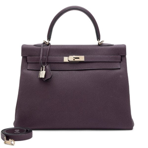 Raisin Togo Retourne Kelly 35 Palladium Hardware, 2015
